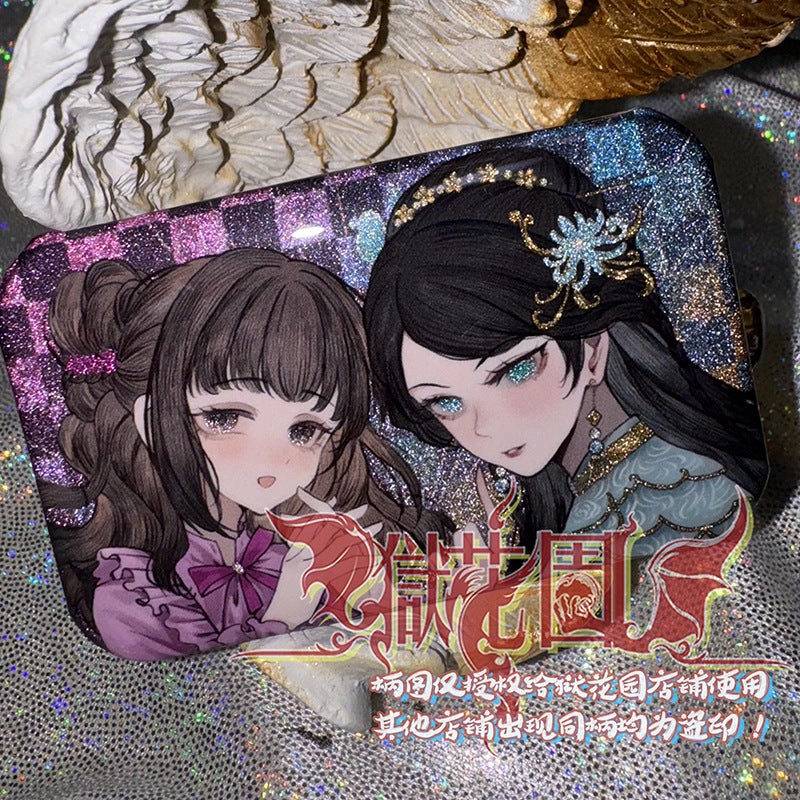 Black Sugar Fifth Personality Double Person Same Frame Rectangular Silver Onion Double Flash Long Square Badge Hermit Prisoner Gardener - Image 5
